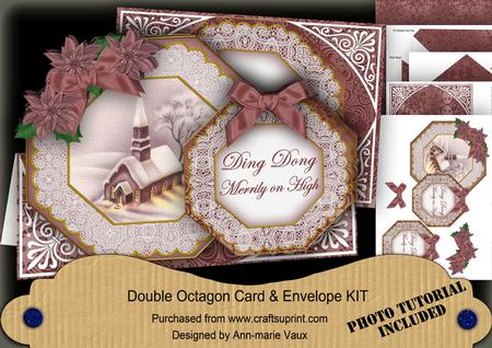Church Lights Ding Song Merrily Double Octagon Card Kit