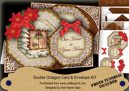 Christmas Window Our House to Yours Double Octagon Card Kit
