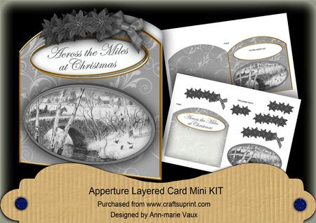 C Travel Across the Miles Aperture Decoupage Card Mini Kit