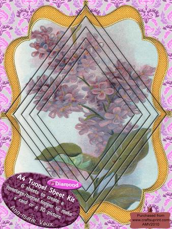 Lilac Lilacs A4 Diamond Tunnel Topper Kit
