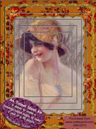 Vintage Lady A4 Tunnel Topper Kit