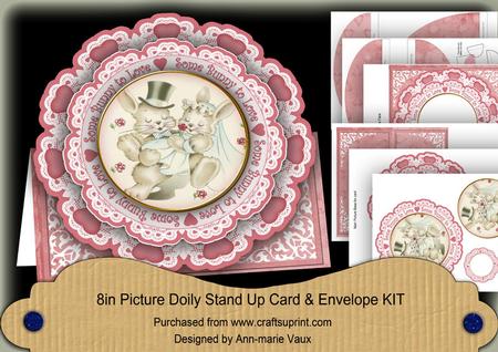Love Bunnies Some Bunnie to Love Picture Doily C & E Kit