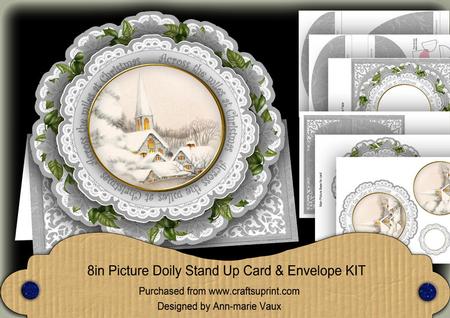 Ice Church Across the Miles Picture Doily C & E Kit