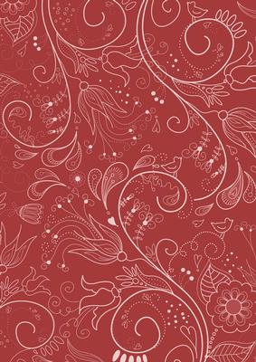 Pink Floral Lace Darks A4 Backing Paper