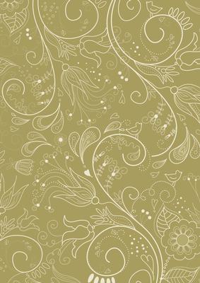 Cream Floral Lace Darks A4 Backing Paper