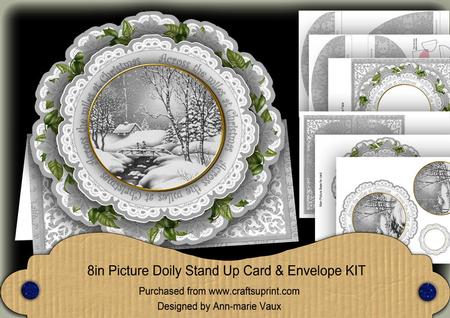 Winter Walk Across the Miles 3D Picture Doily C & E Kit