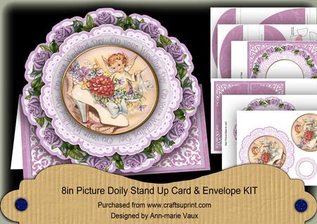Shoe Fairy Wedding Day 3D Picture Doily C & E Kit