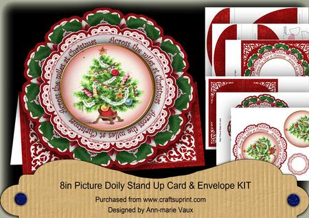 Elegant Tree Across the Miles 3D Picture Doily C & E Kit