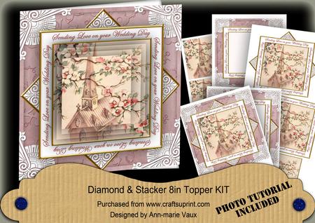 Blossom Church Love on Weddingday Diamond Megacoupage Cf Kit