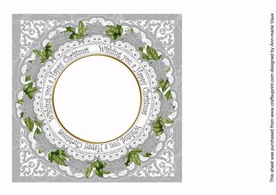 Ice Church Wu Happy Christmas 8in Insert Panel