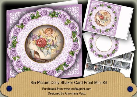 Shoe Fairy Wedding Day 8in Doily Shaker Cf Mini Kit