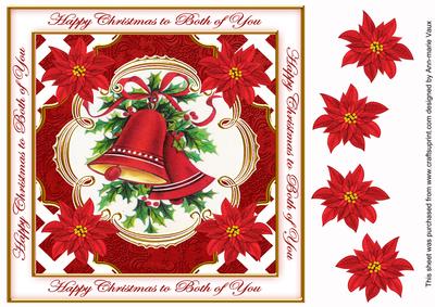 Cbells Red Both of You Lattice Corner 8in Topper