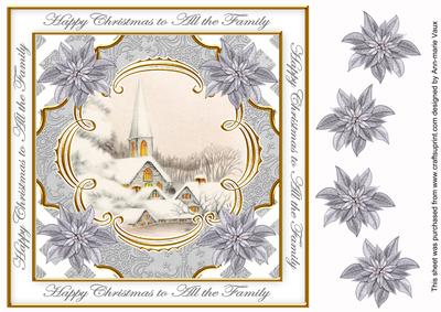 Ice Church Sil All the Family Lattice Corner 8in Topper