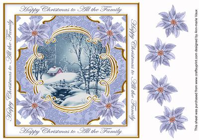 Blue Walk All the Family Lattice Corner 8in Topper