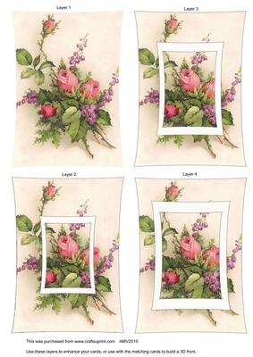 Rose Bouquet Curved Tunnel Sheet
