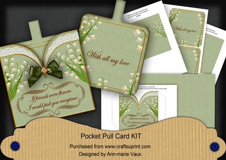 Lily of Valley 'if Friends Were' Pocket Pull Card Kit
