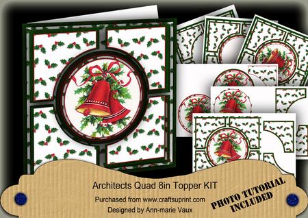 Christmas Bells Green Architects Quad 8in Cf Kit
