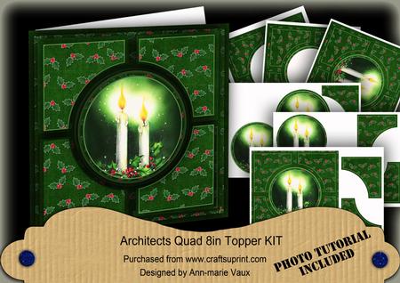 Candle Duo Dgreen Architects Quad 8in Cf Kit