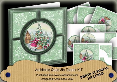 Decorating the Tree Mint Architects Quad 8in Cf Kit