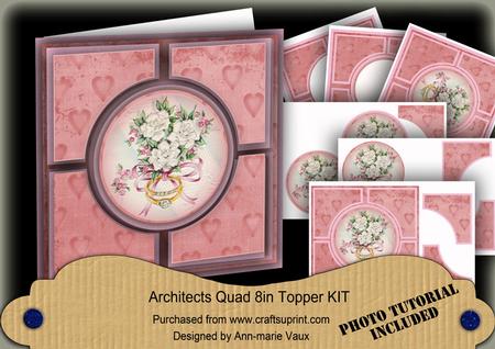Wedding Rings Pink Architects Quad 8in Cf Kit