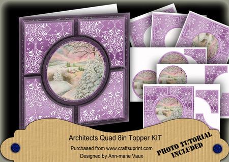 Snow Scene2 Lilac Architects Quad 8in Cf Kit