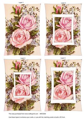 Pink Roses Curved Tunnel Sheet