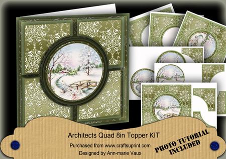Snow Scene Olive Architects Quad 8in Cf Kit