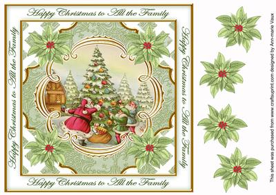 Decorate Tree All the Family Lattice Corner 8in Topper