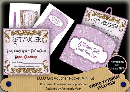 Treat Fish N' Chips Lilac Christmas Gift Pocket Mini Kit