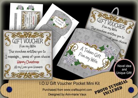 Wife Treat a Massage Christmas Gift Pocket Mini Kit