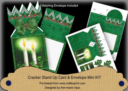 Candle Duo Cracker Card & Envelope Mini Kit