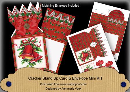 Christmas Bells Cracker Card & Envelope Mini Kit