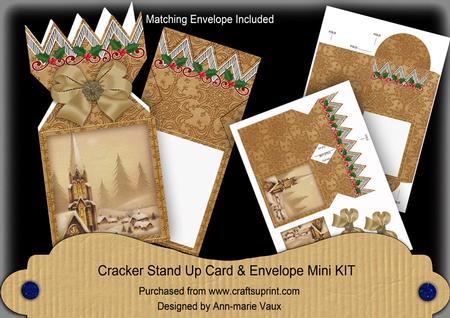 Snow Steeple Cracker Card & Envelope Mini Kit