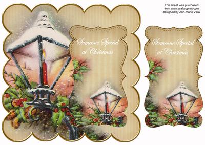 Lantern Cream Someone Special 8in Scallop Topper