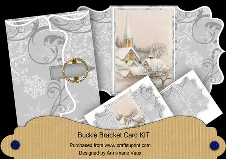 Silver Ice Church Buckle Bracket Mini Card Kit