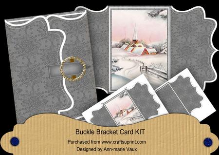Snow Church Buckle Bracket Mini Card Kit