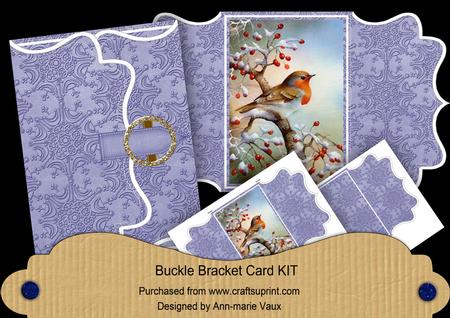 Red Robin Blue Buckle Bracket Mini Card Kit