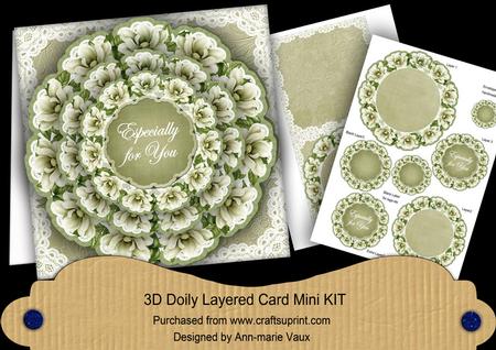 Olive Magnolia Especially for You 3D Doily Card Mini Kit