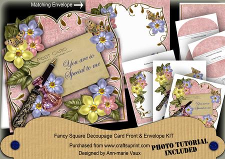 Multi Fmk Special to Me Sq Deco Card & E Kit