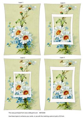 Beautiful Daisies Curved Tunnel Sheet