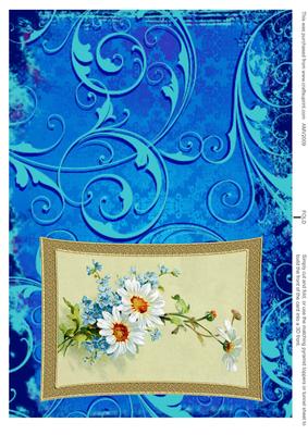 Beautiful Daisies Curved Gold Card