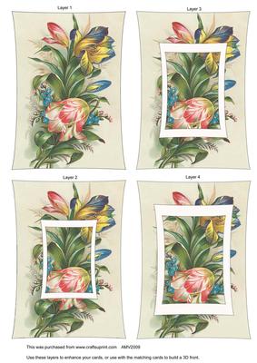 Colourful Tulips Curved Tunnel Sheet