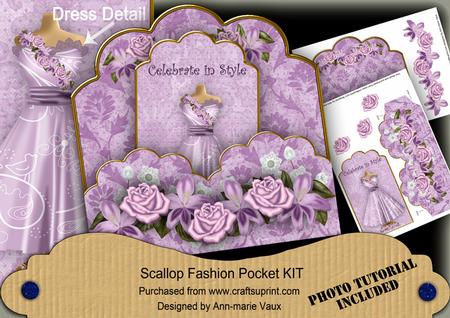 Lil Birdy Celebrate in Style Scallop Fashion Tag Cf Mini Kit