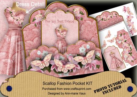 Pink Butterfly Best Friend Fashion Tag Cf Minikit