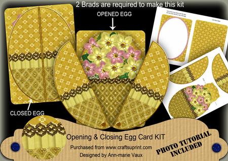 Lemon Pink Fmk 3D Fab Opening Egg Card Mini Kit