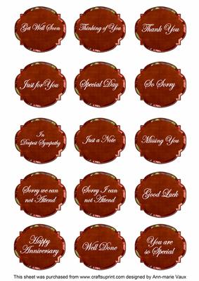 Sunrise Sweet Pea Fancy Occasion Mix Sentiment Label Sheet