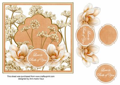 Borange Magnolia Both of You 7in Time Flower Deco Topper