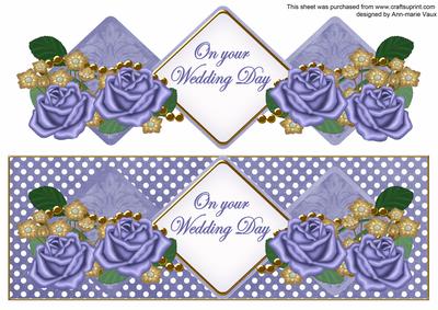 Blue Rose Wedding Day Exlarge Dl Diamond Topper