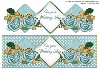 Dteal Rose Wedding Day Exlarge Dl Diamond Topper