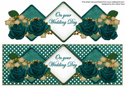 Peacock Rose Wedding Day Exlarge Dl Diamond Topper